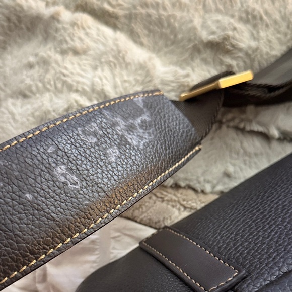 Vintage BROOKS BROTHERs Elegant Black Leather Men's Bag briefcase satchel - Picture 13 of 15